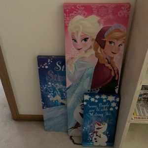 anna and elsa wall decor
